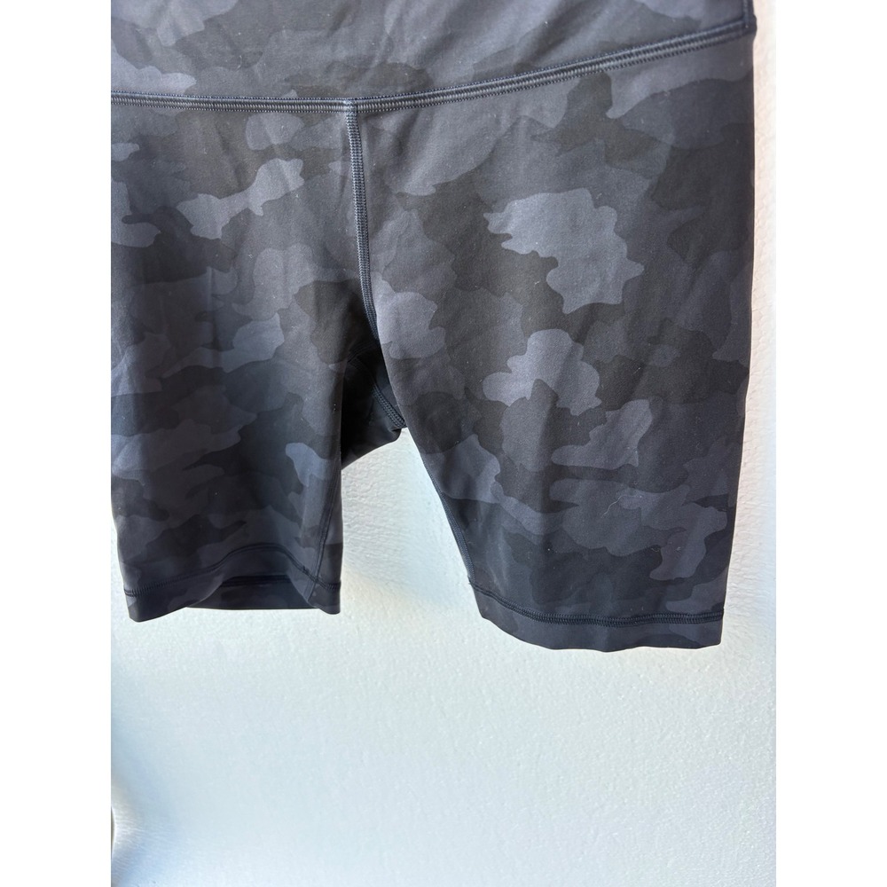 Lululemon Wunder Train High Rise Biker Shorts Everlux Camo Gym Workout - Picture 4 of 7